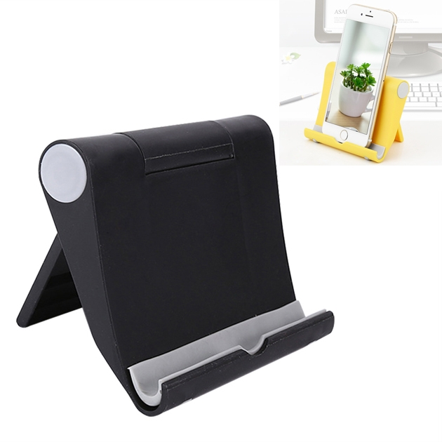 

Universal Foldable Multi-function Rotating Tablet PC Mobile Phone Desktop Bracket Lazy Man Holder(Black)