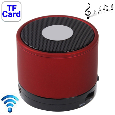 

Bluetooth 2.1 Mini Stereo Speaker for iPhone 5 / iPhone 4 & 4S / iPad 4 / New iPad / iPad mini / mini 2 Retina, Built-in Rechargeable Battery, Support TF Card (Red)