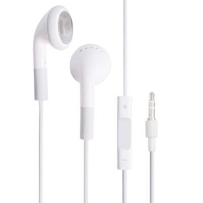 

3.5mm Earphones with Volume Control for iPod Shuffle 3rd(White)