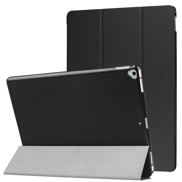 

Custer Texture Horizontal Flip Smart Leather Case with 3-folding Holder for iPad Pro 12.9 inch with Sleep / Wake-up Function(Black)