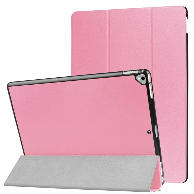 

Custer Texture Horizontal Flip Smart Leather Case with 3-folding Holder for iPad Pro 12.9 inch with Sleep / Wake-up Function(Pink)