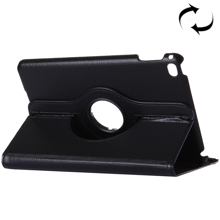 

Litchi Texture 360 Degrees Rotating Horizontal Flip Solid Color Leather Case with Holder and Intelligent Sleep / Wake-up Function for iPad Pro 12.9 2018(Black)