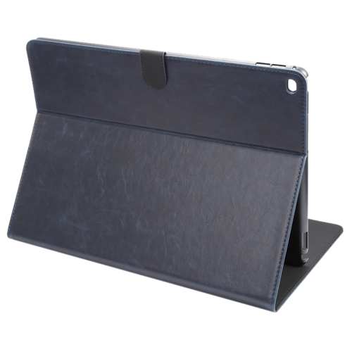 

ENKAY Crazy Horse Texture Horizontal Flip Solid Color Leather Case with Holder and Sleep / Wake-up Function for iPad Pro 12.9 inch(Dark Blue)