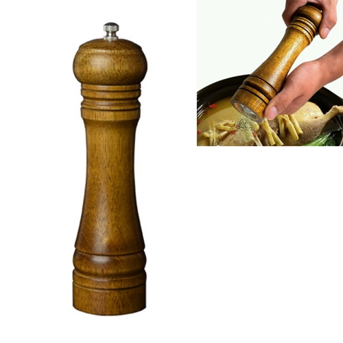 

8 inch Length Classical Wooden Pepper Spice Salt Mill Grinder Muller