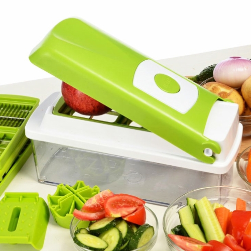 

Multifunctional Shredder Chopper Fruit Vegetable Salad Grater(Green)