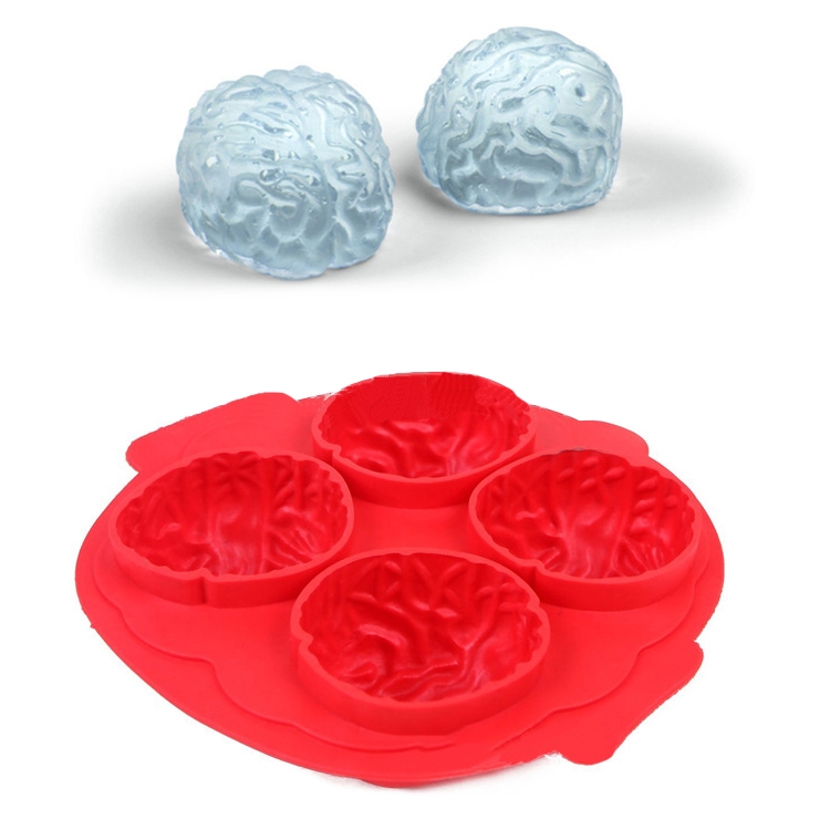 

Silicone Brain Freeze Shaped Ice Cube Tray (Random Color Delivery)
