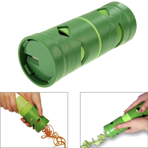 

Green Veggie Twister Easy Fruit Vegetable Cutter Slicer Utensil Processing Device(Green)