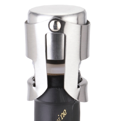

Novel Stainless Steel Champagne Wine Bottle Stopper Plugger Cork Keeping Fresh Gadget