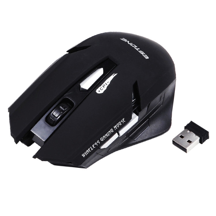 

2.4G USB Receiver 3D Scroll Wheel 6 Buttons 2000DPI Wireless Optical Computer Gaming Mouse(Black)