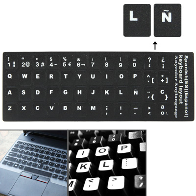 

Spanish Learning Keyboard Layout Sticker for Laptop / Desktop Computer Keyboard