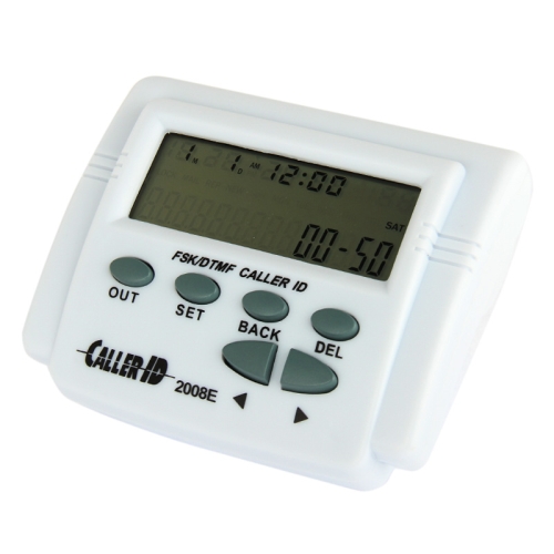 

HWD-2008E 2.7 inch LCD Adjustable Screen FSK / DTMF Caller ID with Calendar Function(White)
