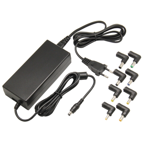 

90W Universal AC Power Adapter Charger for Laptop Notebook with Eight Connectors, EU Plug(Black)