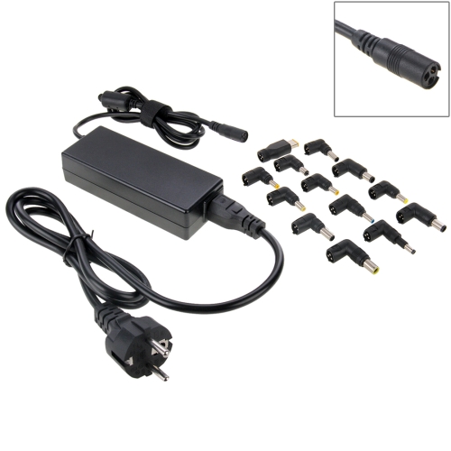 AU-90W+13 TIPS 90W Universal AC Power Adapter Charger with 13 Tips Connectors for Laptop Notebook, EU Plug