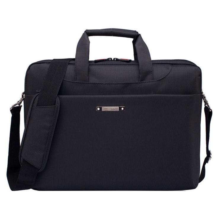 

15.6 inch Portable One Shoulder Waterproof Nylon Laptop Bag, Black (301#)(Black)