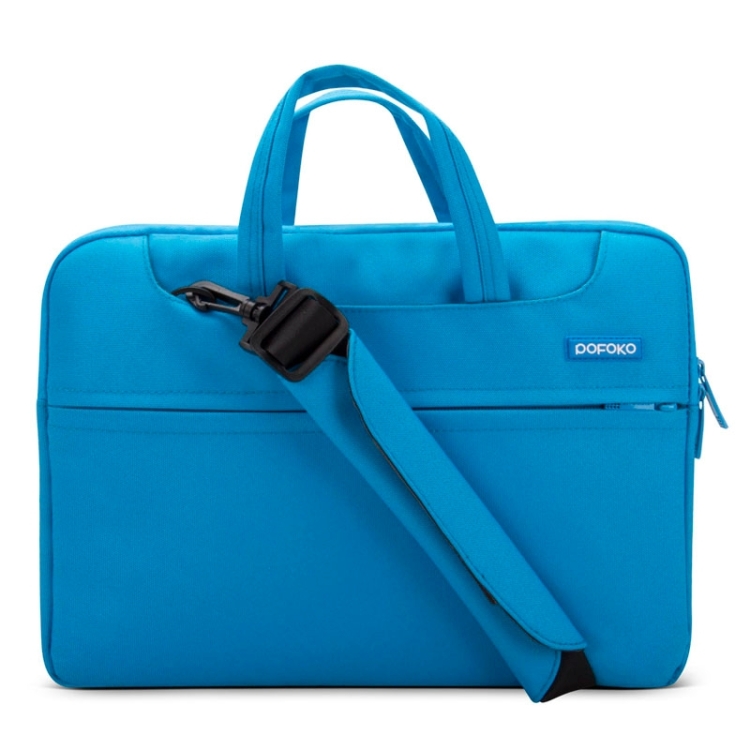 

POFOKO 13 inch Portable Single Shoulder Laptop Bag for Laptop(Blue)