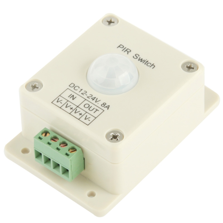 

DC 12V-24V 8A PIR Switch Infrared Controller Motion Sensor Switch for LED Light