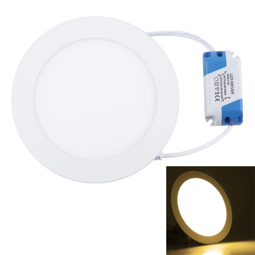

9W 14.5cm Round Panel Light Lamp with LED Driver, 45 LED SMD 2835, Luminous Flux: 630LM, AC 85-265V, Cutout Size: 13cm