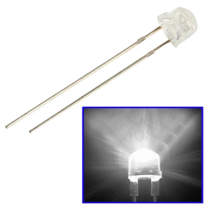 

1000 PCS 5mm Straw Hat LED Lamp(White Light)