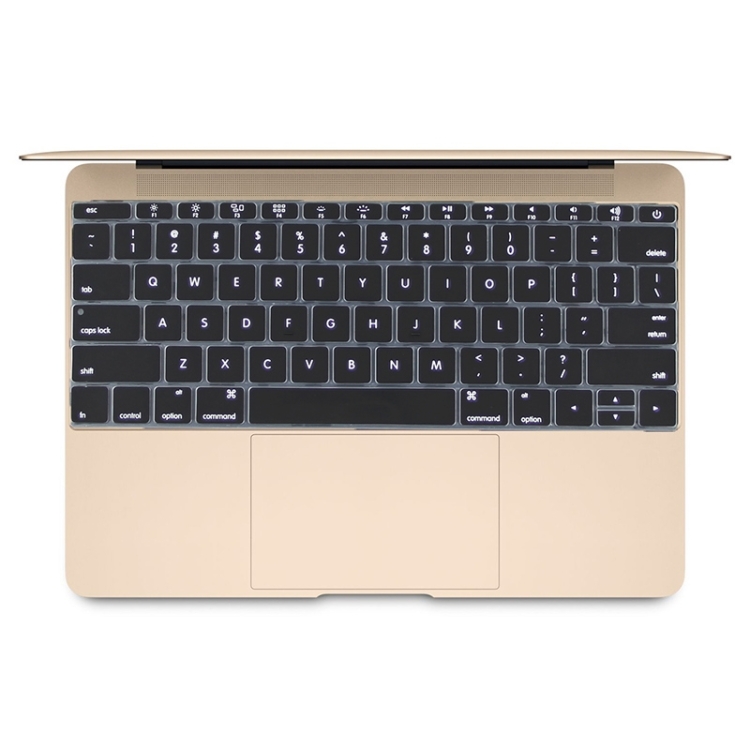

Soft 12 inch Silicone Keyboard Protective Cover Skin for new MacBook, American Version(Black)
