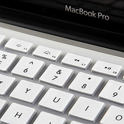 

ENKAY Colorful Soft Silicon Keyboard Protector Cover Skin for MacBook Pro 13.3 inch / 15.4 inch / 17.3 inch (US Version) / A1278 / A1286(White)