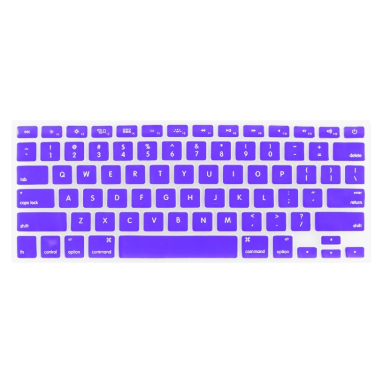 

ENKAY for MacBook Pro 13.3 inch & 15.4 inch & 17.3 inch (US Version) / A1278 / A1286 Silicone Soft Keyboard Protector Cover Skin(Purple)