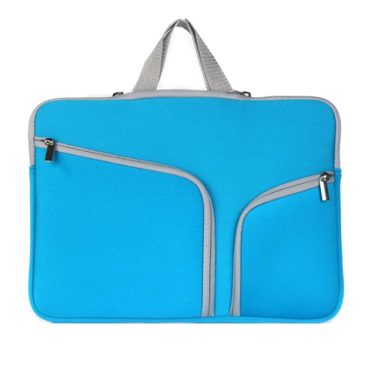 

Double Pocket Zip Handbag Laptop Bag for Macbook Air 13 inch(Dark Blue)