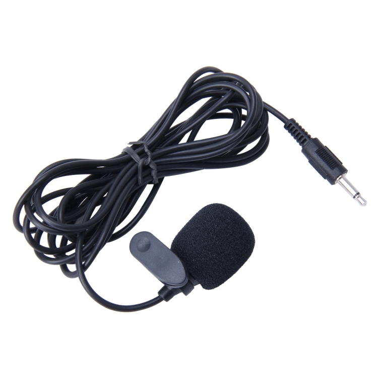 

Car Audio Microphone 3.5mm Jack Plug Mic Stereo Mini Wired External Clip Microphone Player for Auto DVD Radio, Cable Length: 2.1m