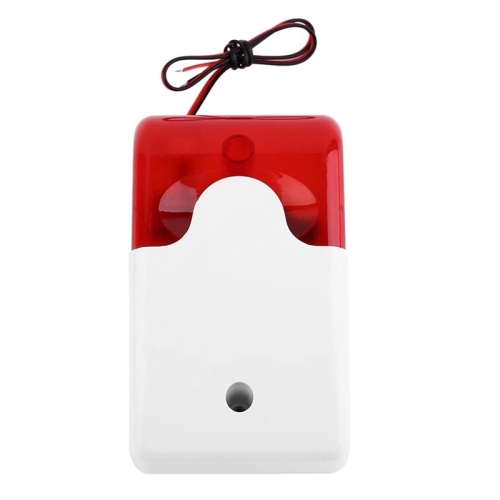 

Mini Wired Red Strobe Siren for Burglar Security Alarm