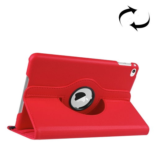 

Litchi Texture 360 Degree Rotating Smart Leather Case with Holder for iPad mini 4 / mini 5(Red)