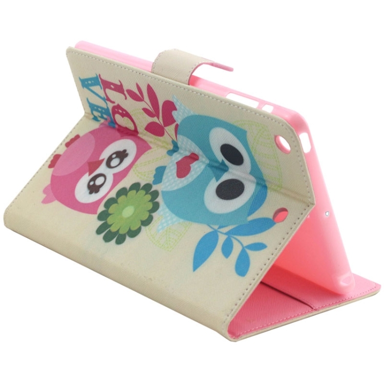 

Owls in Love Pattern Horizontal Flip Smart Cover Leather Case with Holder & Card Slots & Wallet for iPad Mini 3 / 2 / 1