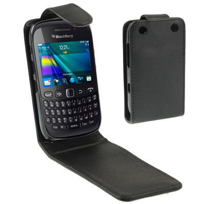 

Vertical Flip Leather Case for BlackBerry Curve 9220 (Black)