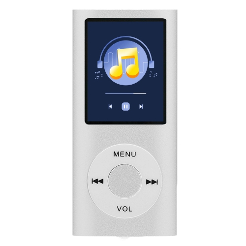 

1.8 inch TFT Screen Metal MP4 Player with TF Card Slot, Support Recorder, FM Radio, E-Book and Calendar(Silver)