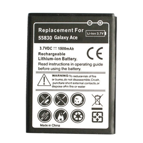 

1500mAh Li-ion Battery for Galaxy Ace / S5830 / S5660 / S5670(Black)(Black)
