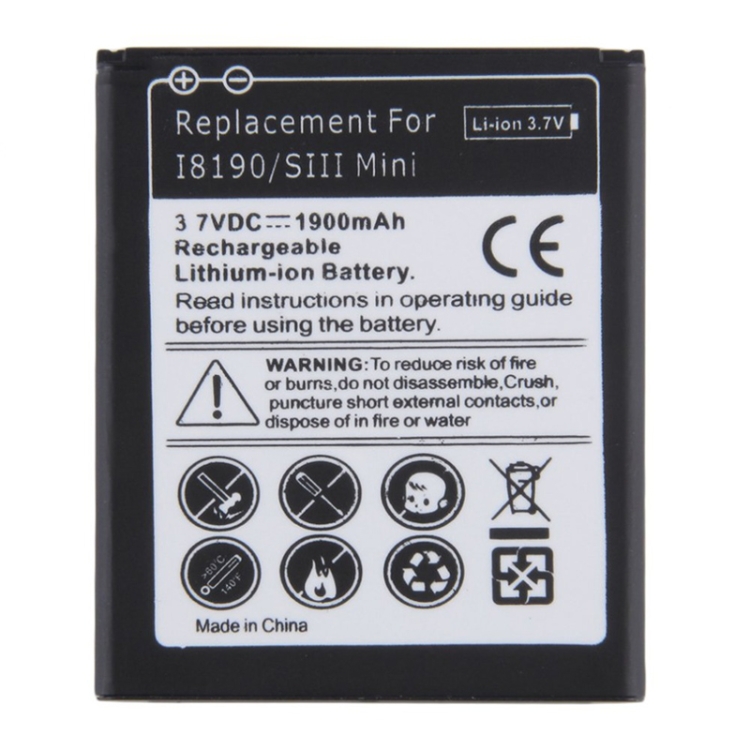 

1900mAh Replacement Battery for Galaxy SIII mini / i8190