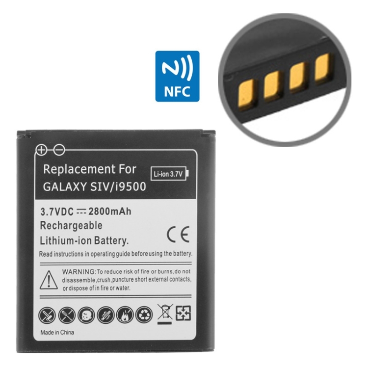 

2800mAh Replacement Battery with NFC for Galaxy S IV / i9500 (OEM Version)(Black)