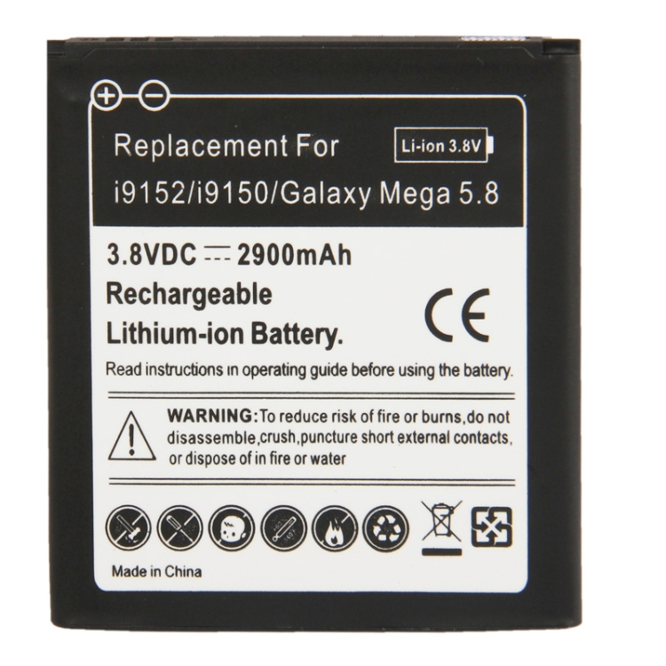 

2900mAh Replacement Battery for Galaxy Mega 5.8 / i9150 / i9152 / i9508 / i959 / i9502(Black)