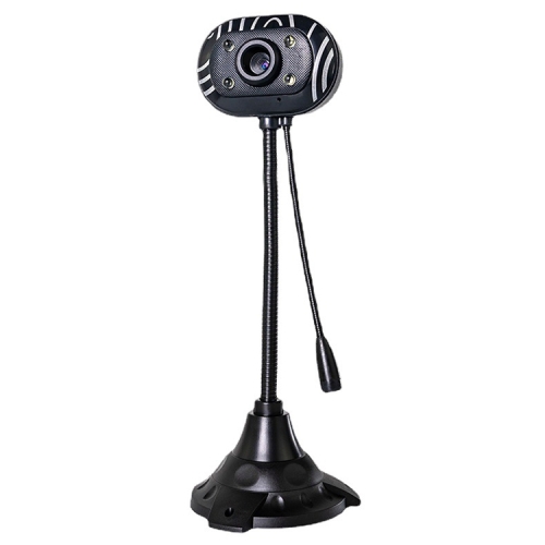 

5.0 Mega Pixels USB 2.0 Driverless PC Camera / Webcam with MIC and 4 LED Lights, Cable Length: 1.1m