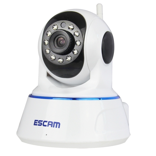 

ESCAM QF002 720P 1/4 inch Dual IR-CUT 1.0MP PTZ WiFi IP Camera, Support Night Vision / Motion Detection, IR Distance: 10m