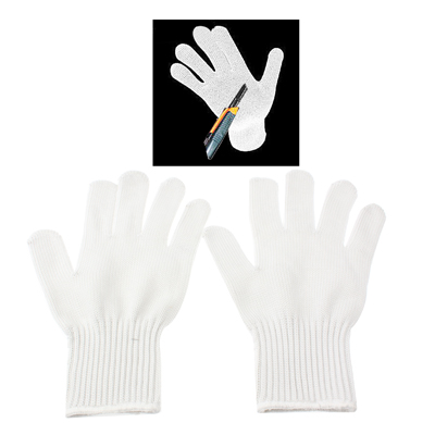 

1 Pairs Self Defense Device Weapon Tool Anti-Static Cut-Resistant Gloves(White)