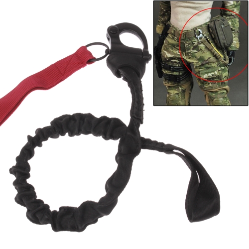 

Breakaway Safety Lanyard Strap Rope / Quick Release Buckle Safety Rope / Helicopter Insurance Rope(Red)