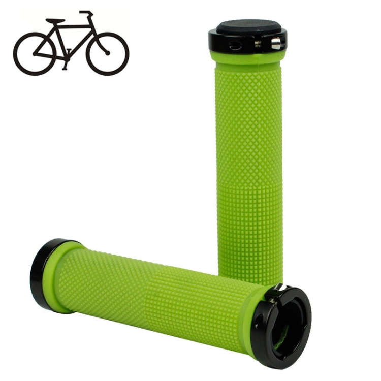 

Bike MTB Fixed Gear Fixie Lock-on Grips Rubber Handlebar Grip(Green)