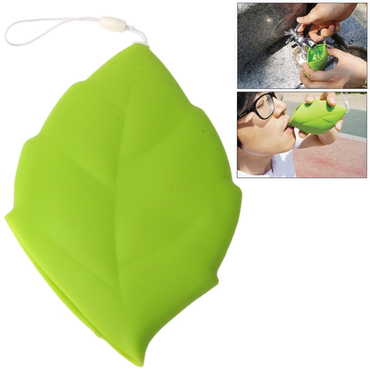 

Silicon Gel Leaf Shaped Drinking Cup(Green)