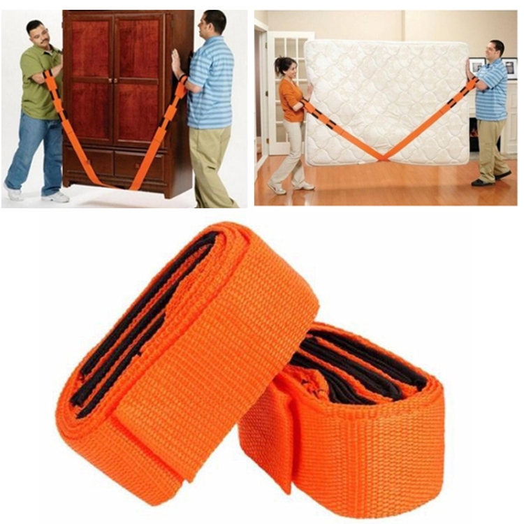 

235cm Home Delivery Carry Easier Forearm Moving Straps(Orange)