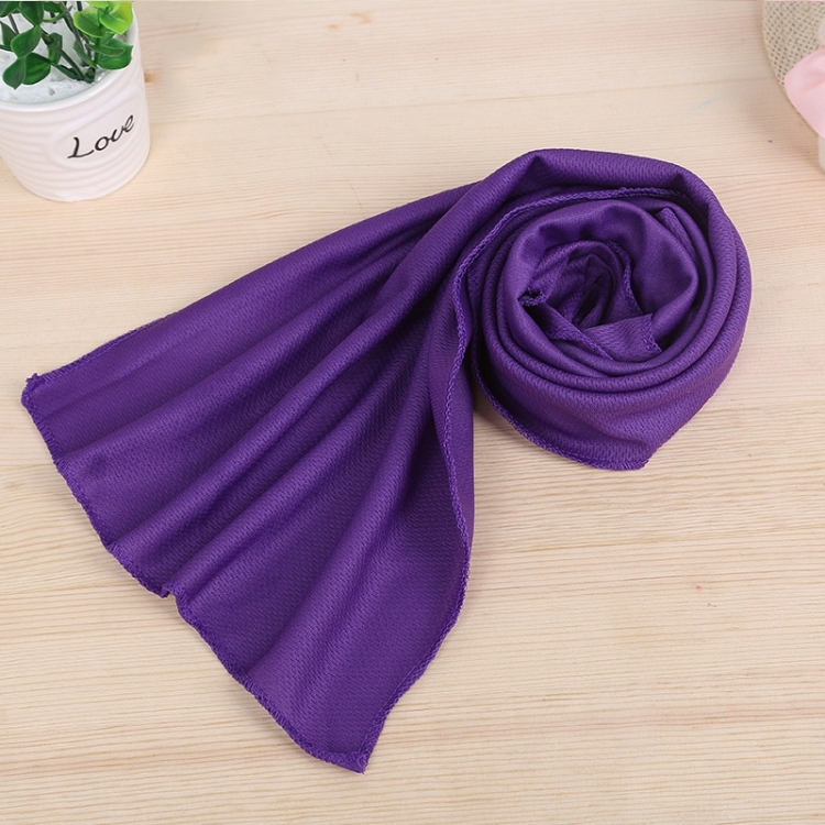 

10 PCS Outdoor Sports Portable Cold Feeling Prevent Heatstroke Ice Towel, Size: 30*80cm(Purple)