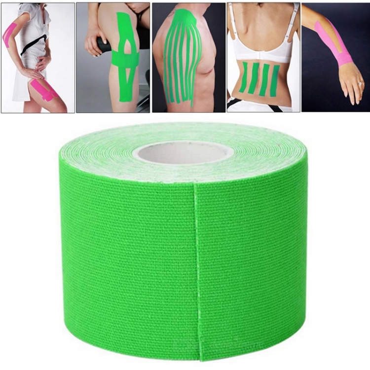

5M Waterproof Sports Tape Sports Muscles Care Therapeutic Bandage, Width: 5cm(Green)