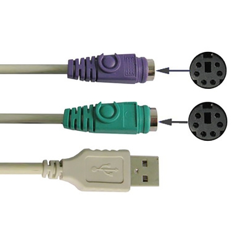

USB to PS/2 Adapter Cable for keyboard and Mouse , good quality
