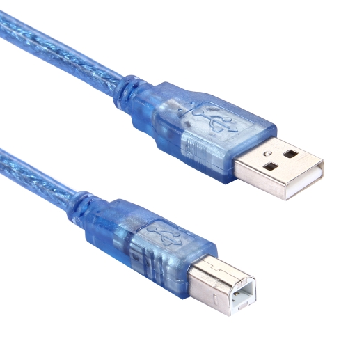,Light and Beautiful Easy to Carry. Length: 3m Normal Normal USB 2.0 AM to BM Cable with 2 core Blue