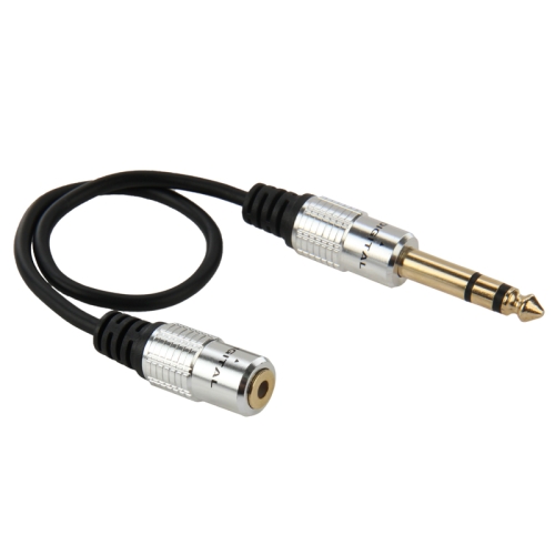 

6.35mm Male to 3.5mm Female Audio Adapter Cable, Length: 30cm