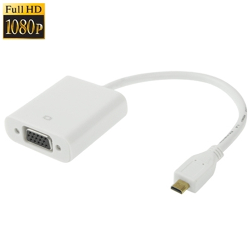 

22cm Micro HDMI Male to VGA Female Video Adapter Cable, Support Full HD 1080P