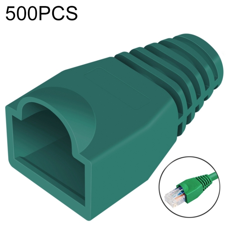 

Network Cable Boots Cap Cover for RJ45, Green (500 pcs in one packaging , the price is for 500 pcs)(Green)